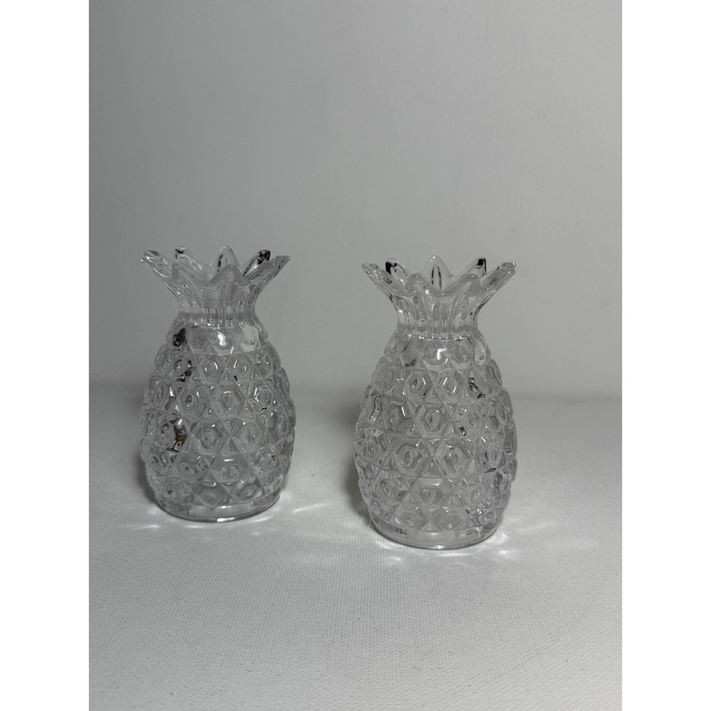 Shannon Crystal, Ireland Pineapple Salt Pepper Shakers 3.5" Symbol of WELCOME